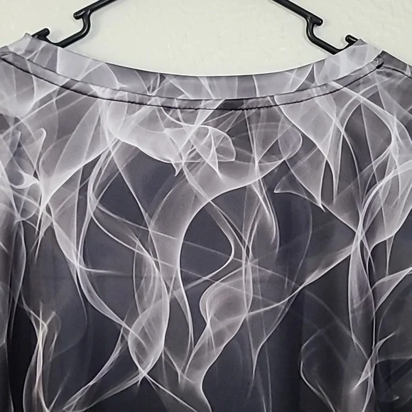 Grey Flame Smoke Luxury Graphic Mens Tee Shirt Dri Fit Tshirt Size 2XL - Picture 9 of 15